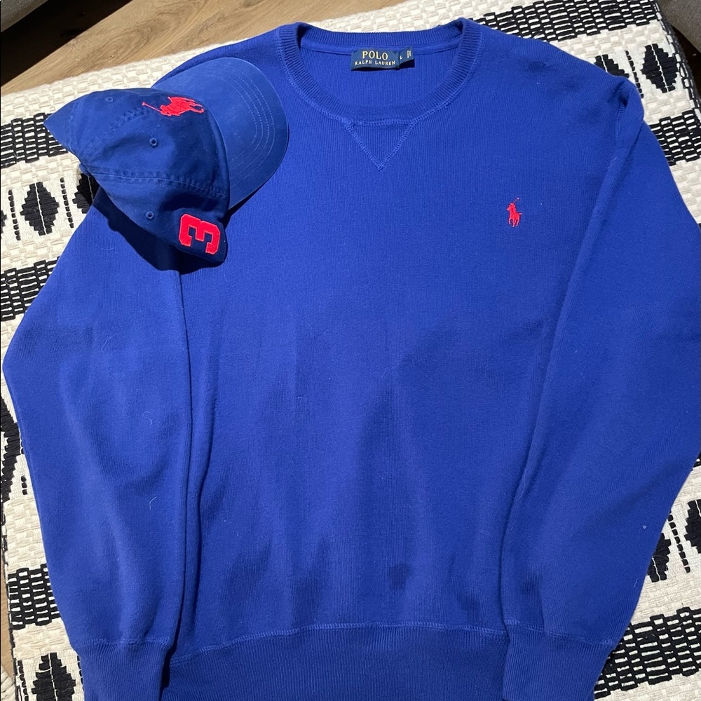 Polo sweater hat combo